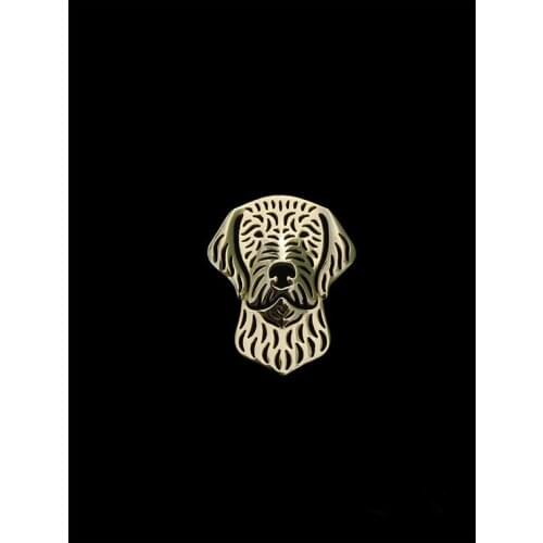 Trendy cute Wirehaired Vizsla brooches and pins men brooches fashion jewelry hand of king