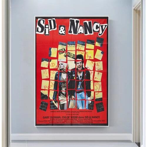 V0429 Sid and Nancy (2) Vintage Classic Movie Wall Silk Cloth HD Poster Art Home Decoration Gift
