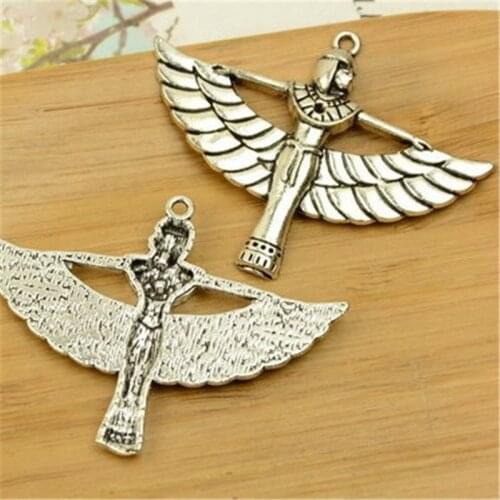 20Pcs/lot Vintage Angle Charms 40x55MM Lucky Protection Charms for Handmade Jewelry