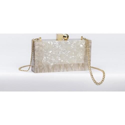 Women Acrylic Purse Box Clutch Handbags Bags Messenger Beach Travel Summer Hand Bags