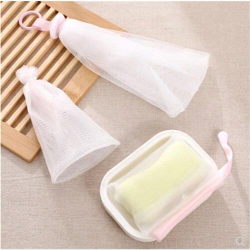 1 Pcs/pack Facial Body Cleansing Soap Foaming Net Bubble Helper Mesh Cleanser Bath Washing Bathroom Accessories