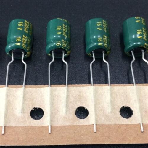 10pcs 220uF 16V SUNCON(SANYO) AX series 8x12mm 16V220uF Low Impedance LongLife Electrolytic Capacitor