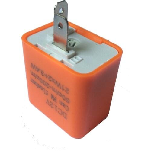 12V 2 Pin Speed Adjustable LED Indicator Flasher Turn Signal Light Relay Resistor Fix Hyper Control Flash for Motorcycle