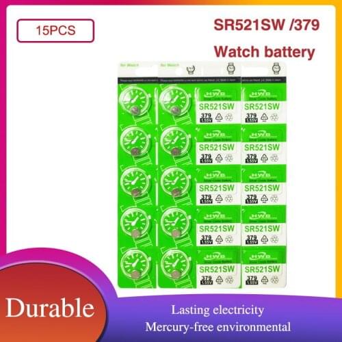 15PCS Maxell 379 SR521SW 1.55V Silver Oxide Battery AG0 LR69 D379 SR63 V379 For Watch Toys Remote Button Cell Coin MADE IN JAPAN