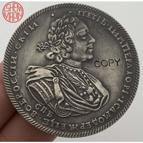 1725 Russian coins 100% copper antique silver old coins RUS COIN COPY