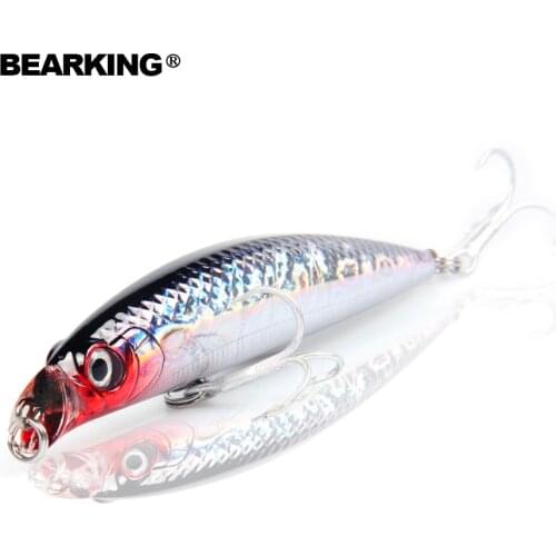 2017 Bearking professional hot model quality fishing lure,floating minnow,penceil bait size 9cm 10g,magnet system depth 0.9m New