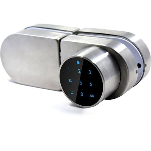 2021 Security smart digital password card App office glass door lock with handle