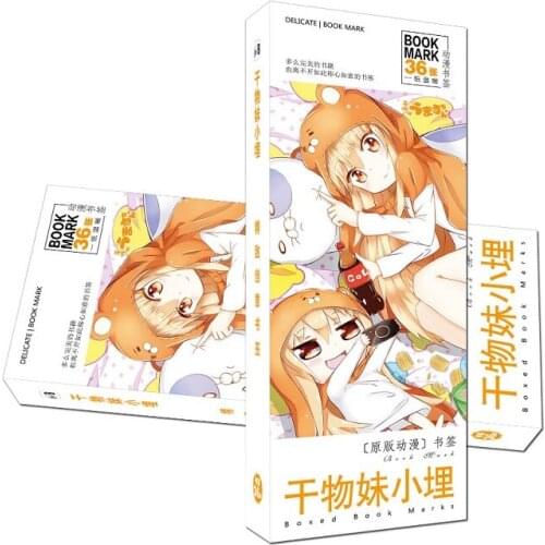 36 Pcs/Set Anime Himouto! Umaru-chan Doma Paper Bookmarks Book Holder Message Card Gift Stationery