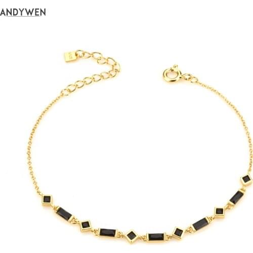 ANDYWEN Black Bracelets