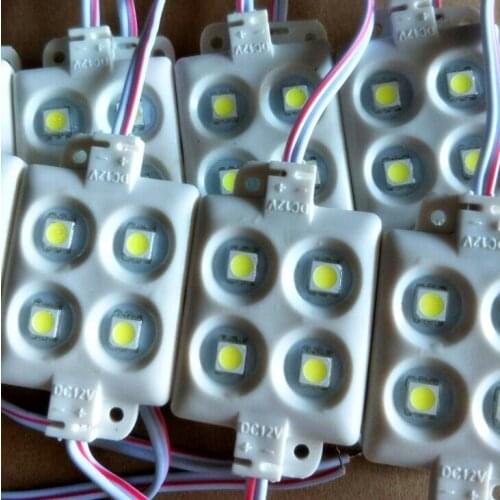 Free shipping Injection led module waterproof SMD5050 4led, single color ,warm white ,cold white,RGB