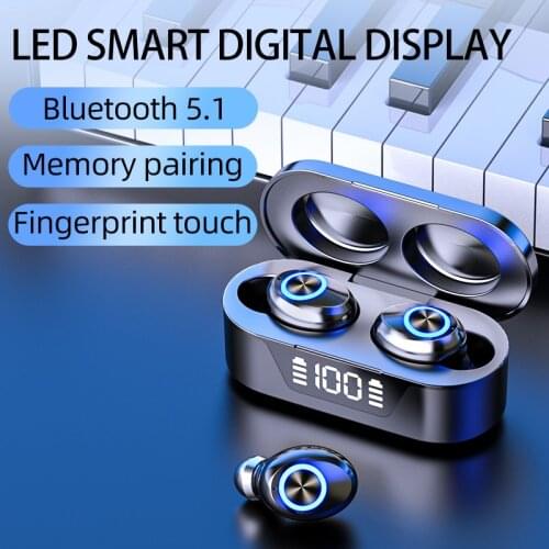 Mini TWS Bluetooth 5.1 Earphones Gaming Headsets Wireless Bluetooth Headphones In-Ear Earbuds HiFI Stereo Sports Earpiece