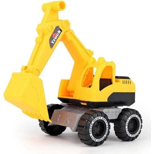 Large Excavator Toy Engineering Vehicle Excavator Sand Truck Bulldozer Friction Powered Push Toy Car for Kids