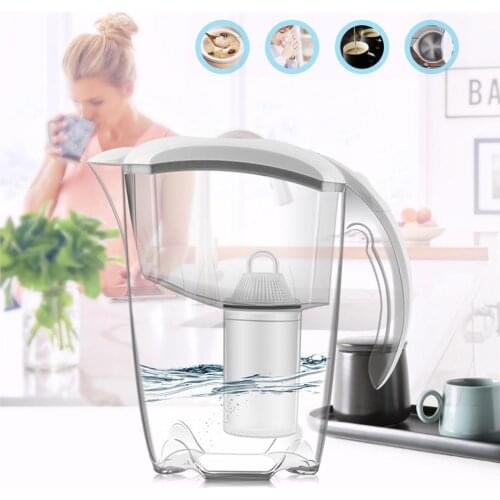 2.5L Large Water Filter Pitcher Activated Carbon Filter Kettle Kitchen Tools for Chlorine Removal