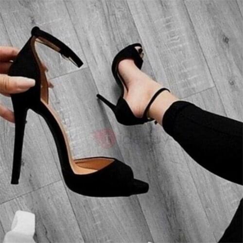 NEW High Heels Sandals Summer Sexy Ankle Strap Open Toe Party Dress 11.5CM Platform Gladiator Women Shoes Size 41 42