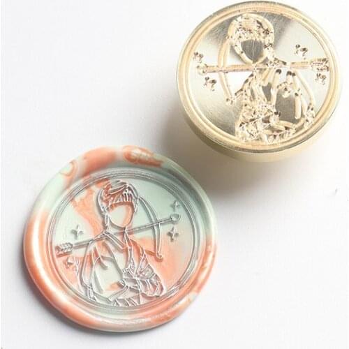 Creative kawayi TNT boys Sewing Machine Special-shaped Wax Seal StampFire Lacquer Seal Head Wedding Greeting Card Wax Seal