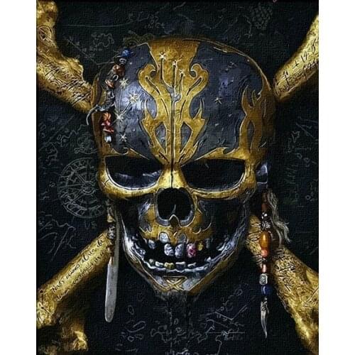 MaHuaf-A1386 Pirates of the Caribbean painting by numbers on canvas DIY digital wall movie picture for living room home decor