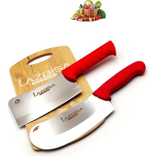 Lazbisa Riding On Kitchen Knife Set Line Armor Onion Fritters Pizza Cutter Meat Bread Vegetable Butcher knife