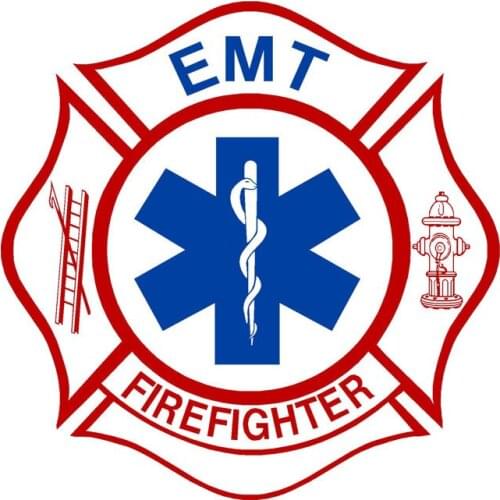 New High-quality Car Stickers EMT Firefigher Various for Bumper Rear Windshield Suv Vinyl Decal Auto Exterior Decoration Decal