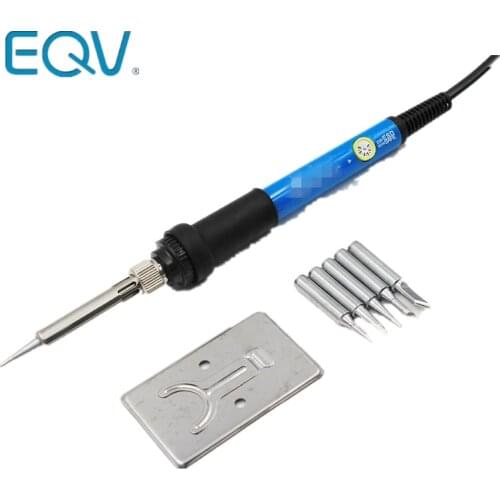 New Adjustable Temperature Electric Soldering Iron 220V 60W Welding Solder Rework Station Heat Pencil Tips Repair Tool