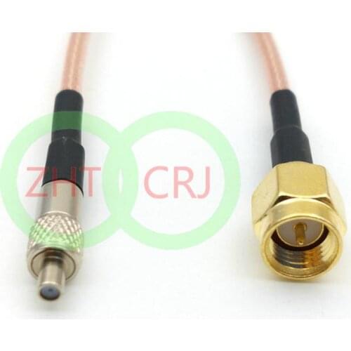 Straight TS9 Female To SMA Male Plug RG316 Coaxial Pigtail Cable 15cm wholesale New