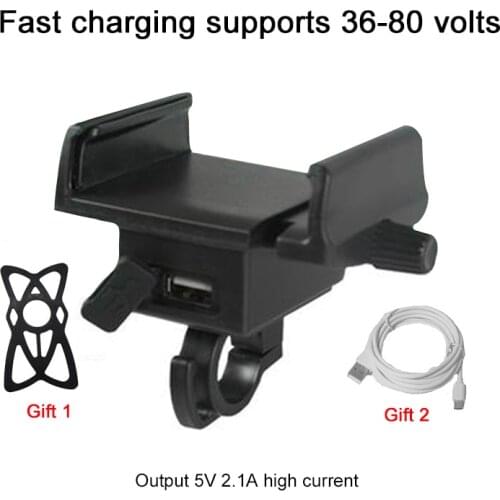 Bike Mobile Phone Holder For Bicycle Motorcycle Adjustable Universal USB Waterproof Charger Cellphone Charging Bracket Accessory