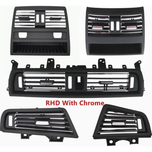 RHD Car Front Row Wind Left Center Right Rear Air Conditioning Vent Grill Outlet Panel Plate For BMW 5 Series F10 F18