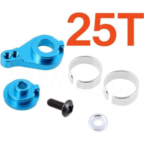Aluminum Alloy 25T Steering Servo Horn Arm For Remote Control WLtoys 1/18 RC Model Car A949 A959 A969 A979 K929 Upgrade Parts