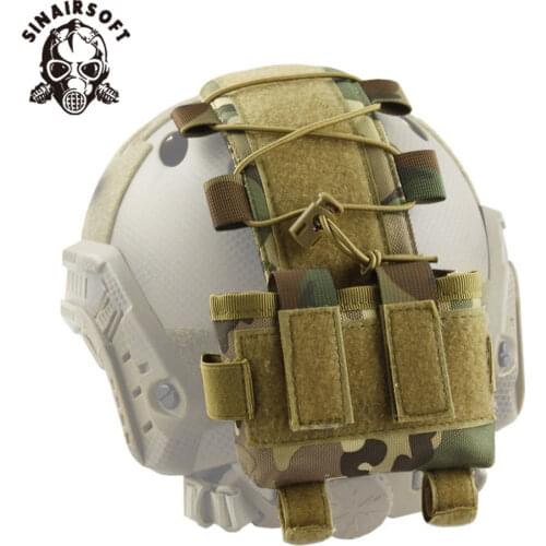 SINAIRSOFT Tactical Military Helmet Cover Battery Pouch MK2 Battery Pack Helmet Counterweight Pack Airsoft Hunting Helmet