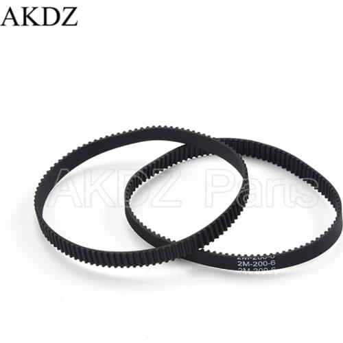 2MGT 2M 2GT Synchronous Timing belt Pitch length 200 width 6mm/9mm Teeth 100 Rubber closed