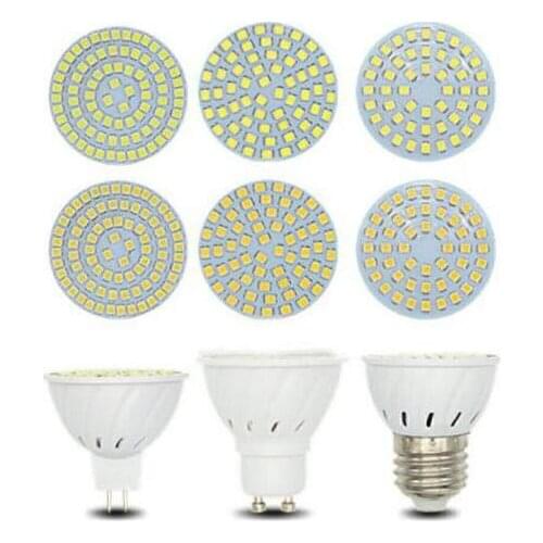 E27 E14 MR16 GU10 Lampada LED Bulb AC110 220V Bombillas LED Lamp Spotlight 48LED 60leds 80leds 2835 Downlight Warm/Cool White
