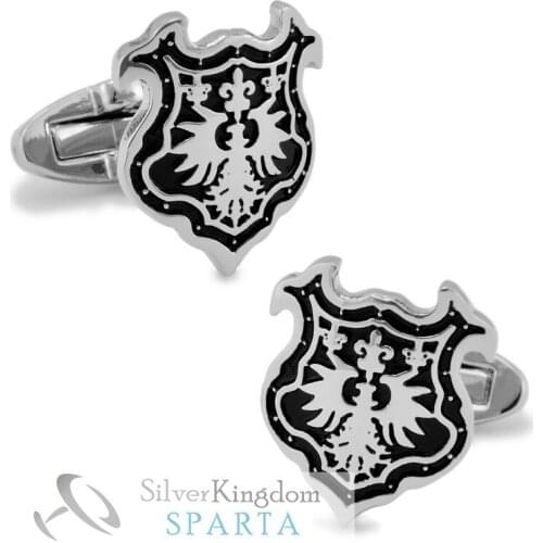 SPARTA Maya White Gold Electroplated cufflinks mens Cuff Links + Free Shipping