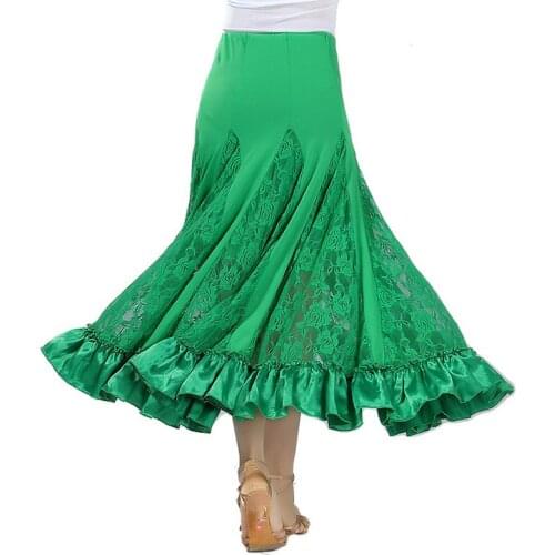 Women Ballroom Dance Competition Skirt Ballroom Dance Dress Modern Show Dance Clothing Waltz Latin Tango Skirts