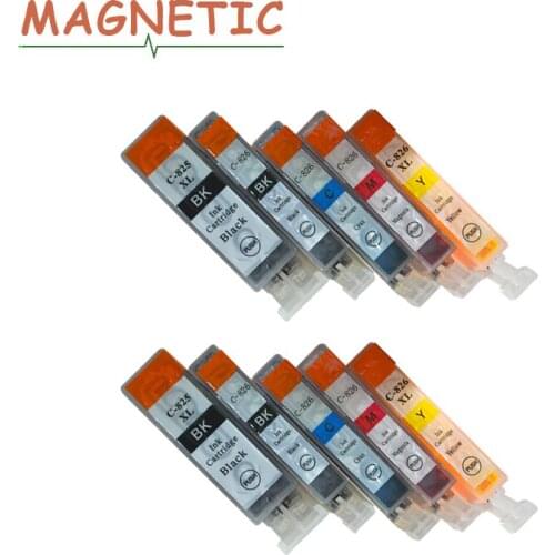 10pcs For Canon PGI825 PGI-825 Ink Cartridge For Canon PIXMA MG5180 MG5280 MG6180 MG8180 IP4880 IP4980 IX6580 MX888 pgi 825 826