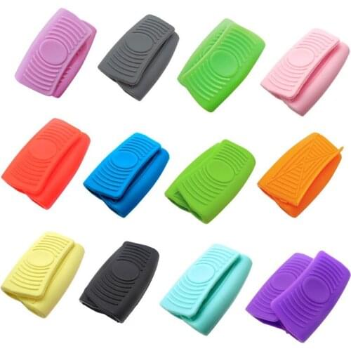 100pairs Oven Mini Gloves Silicone Candy Color Heatproof Anti-scalding Gloves for Cooking Clamp Pot Holders Kitchenware WB1269