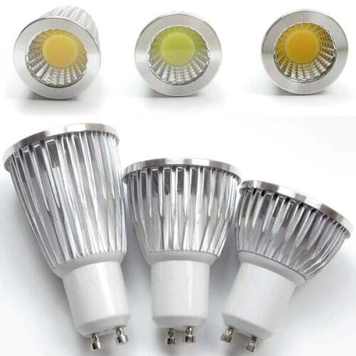 Free shipping gu10 / E27 dimmable / GU5.3 / E14 / B22 / MR16 / 9W 12W 15w COB AC110-220V High Power Led cob Light Bulbs