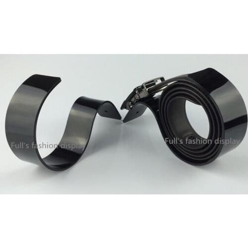 Free shipping counter Acrylic Belt Display Stand Waistband Stand Belt Display Rack Belt Holder belt holder rack 10pcs