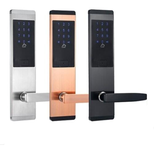 Security Electronic Touch Screen Keypad Password Lock Smart Card Combination Door Lock Digital Home Office Door Lock