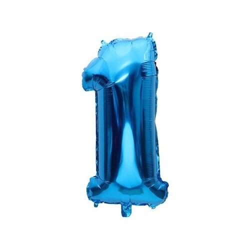 32 inch digital aluminum balloon blue balloon birthday party decorative balloon