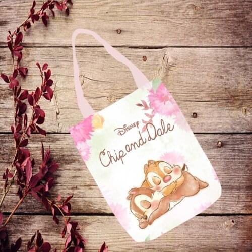 Disney Chip Dale Anime Figures Toy Cartoon Products Cosplay Accessories Customized Shopping Bag Gifts Shoulder Bags Unisex