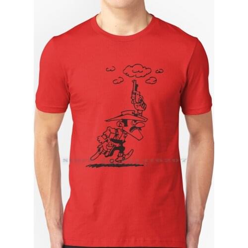 Joe Dalton Gun T Shirt 100% Pure Cotton Dalton Brothers Lucky Luke Comics