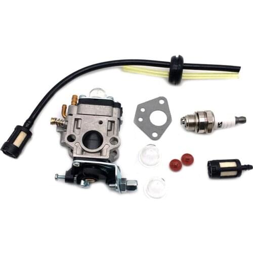 Carburettor Kit for 52cc 49cc 43cc Brush Cutter with Seal Hose Spark Plug Petrol Filter Y5JA