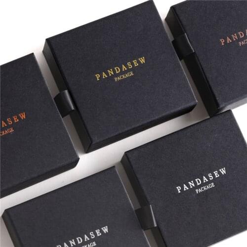 Wholesale 500pcs/lot Custom Jewelry Box Gift Logo Printed Ring Pendant Packaging Boxes Display Come With Jewelry Cushion Inside