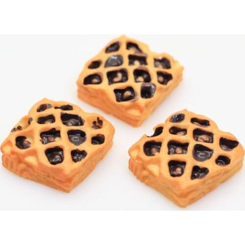 100/50pcs Super Kawaii Square Chocolate Bread Food Resin Flat Back Cabochons For Phone Decoration DIY