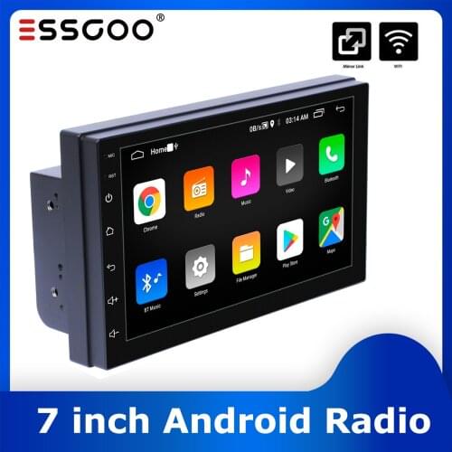 Essgoo Radio 2 Din Android 7 Inch Car Stereo 2GB+32GB Auto Multimidia Player Autoradio GPS Navigation with Screen Bluetooth