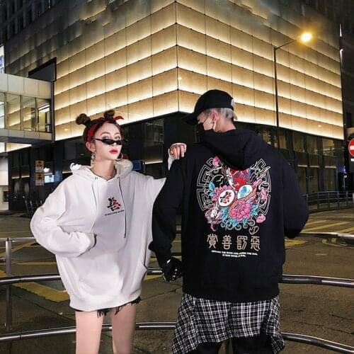 2020 Spring Autumn Mens Hoodies Print Hooded Loose Hip Hop Streetwear Sweatshirt Womens Clothing Harajuku Hoodie