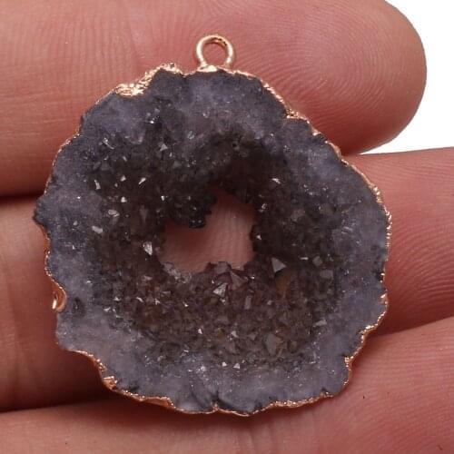 Natural Stone Irregular Agats Pendants Charms Agats Pendant for Jewelry Making DIY Necklace Size 30-35mm 40-45mm