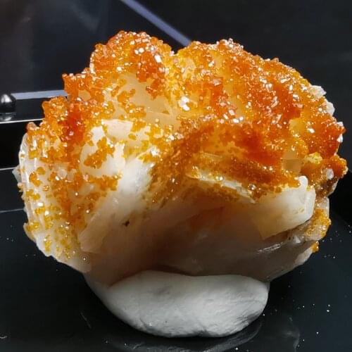 Fine natural vanadium lead ore white flower barite specimen mineral crystal rock ore mark original stone ornament