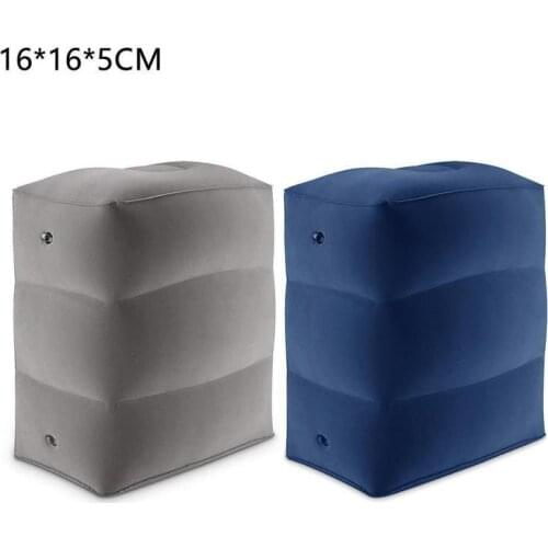 2020 New Kids Flight Sleeping Resting Pillow On Airplane Car Bus Pillow Inflatable Travel Foot rest Pillow Foot Pad 16*16*5cm