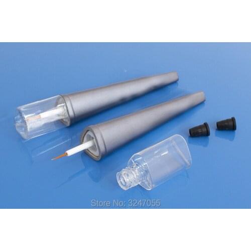 5ML 80pcs/lot DIY Empty Cosmetic Eyeliner Tube n Silver Cap,Clear Eyelash Glue Packing Bottle,Plastic Eyelash Growth Liquid be