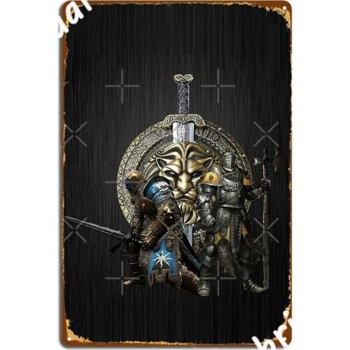 Knights Gatekeepers Metal Sign Poster Club Party Customize Mural Tin Sign Poster